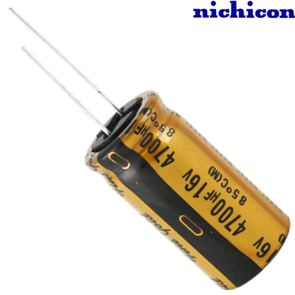 UFG1C472MHM: 4700uF 16Vdc Nichicon FG type Electrolytic Capacitor