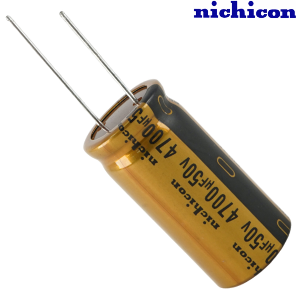 UFW5V472MHD: 4700uF 50Vdc Nichicon FW type Electrolytic Capacitor