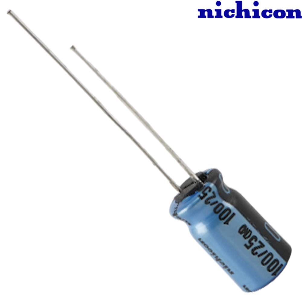 UKA1E470MDD: 47uF 25Vdc Nichicon KA type Electrolytic Capacitor