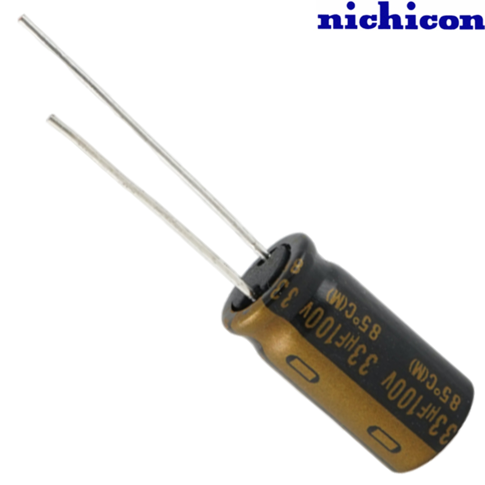 UKZ2A330MPM: 33uF 100Vdc Nichicon KZ type Electrolytic Capacitor