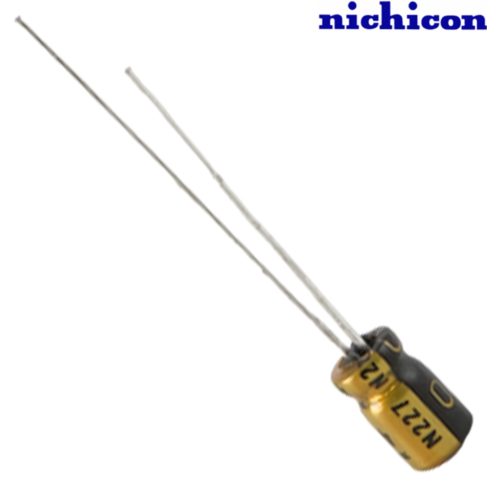 USW0J220MDD: 22uF 6.3Vdc Nichicon SW type Electrolytic Capacitor