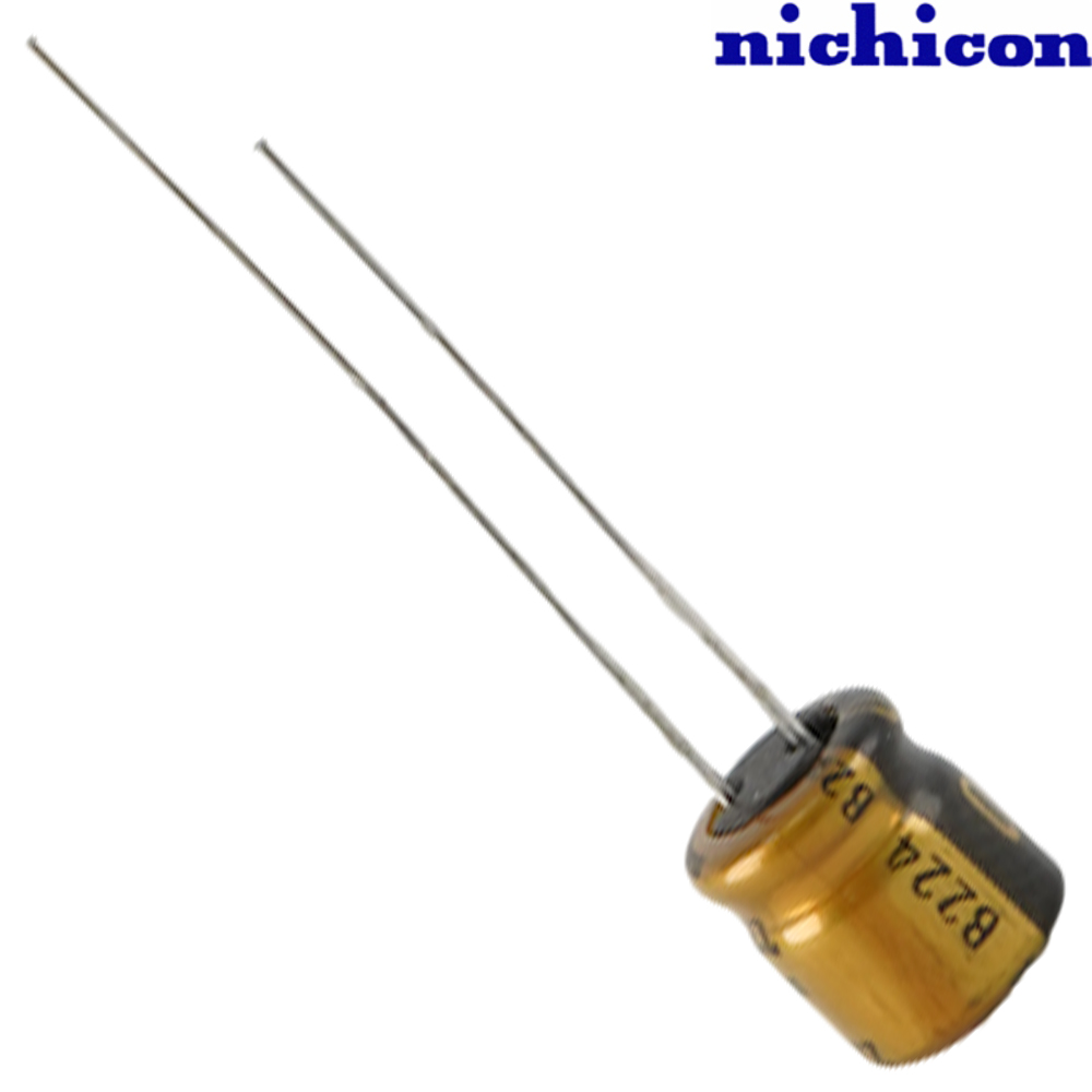 USW0J221MDD: 220uF 6.3Vdc Nichicon SW type Electrolytic Capacitor