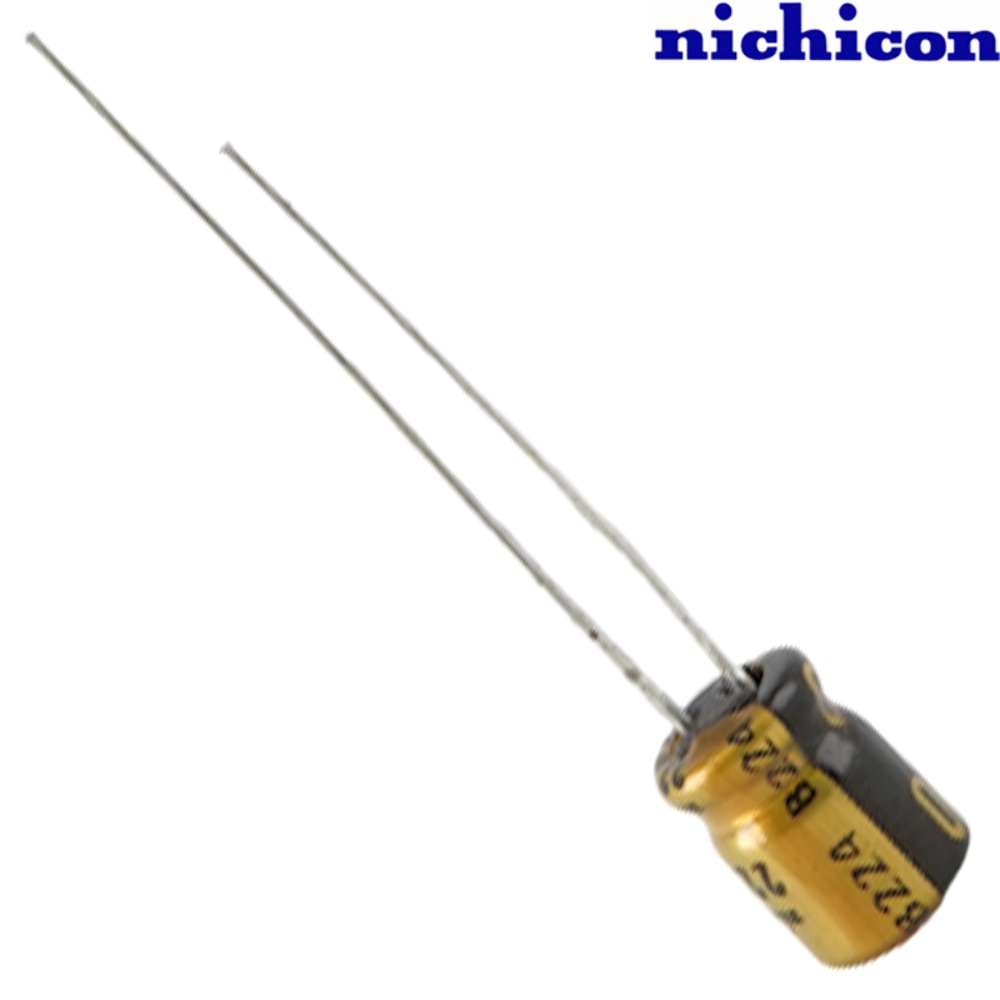 USW1A470MDD: 47uF 10Vdc Nichicon SW type Electrolytic Capacitor