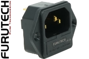 Furutech FI-03 Gold-plated IEC Inlet Socket with Fuseholder - Screw fit