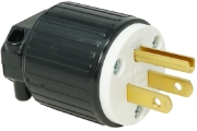 NEMA USA 5-15P AC plug, unplated 