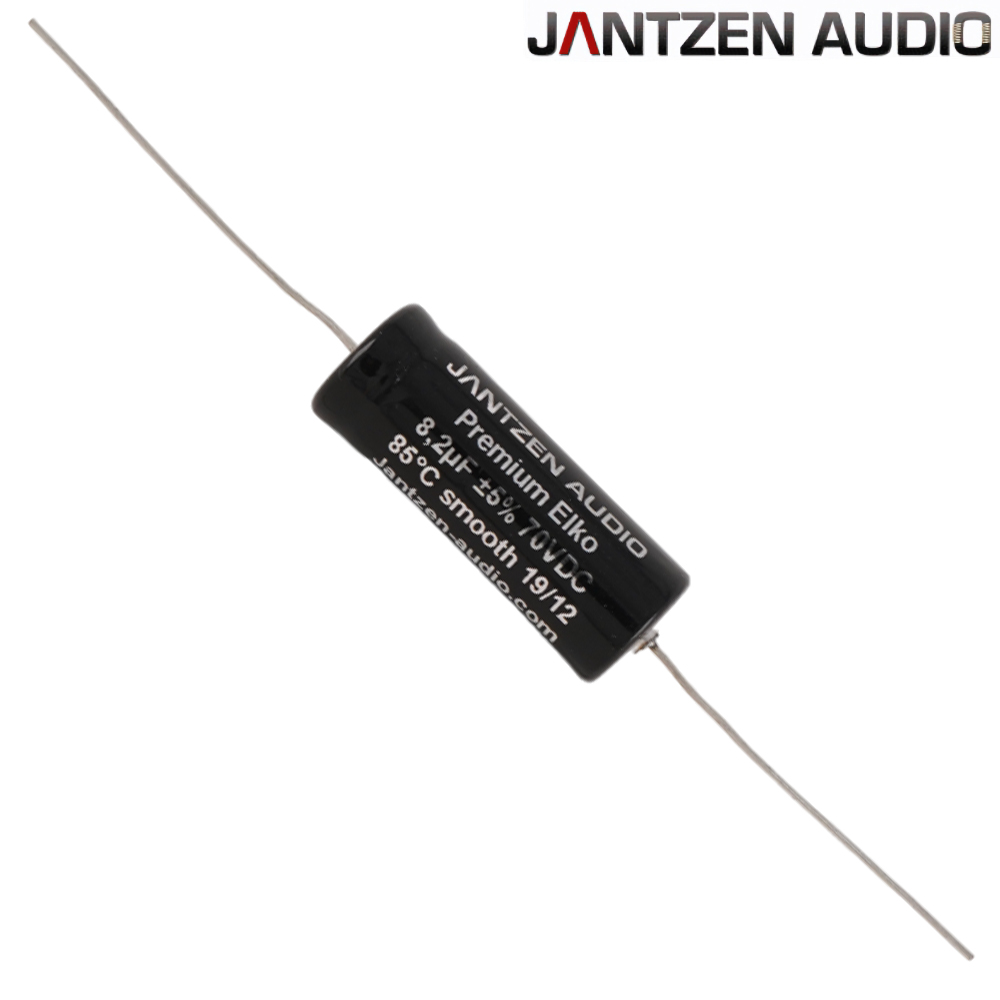 001-1021: 8.2uF 70Vdc Jantzen Premium ELKO Smooth Electrolytic Bipolar Capacitor