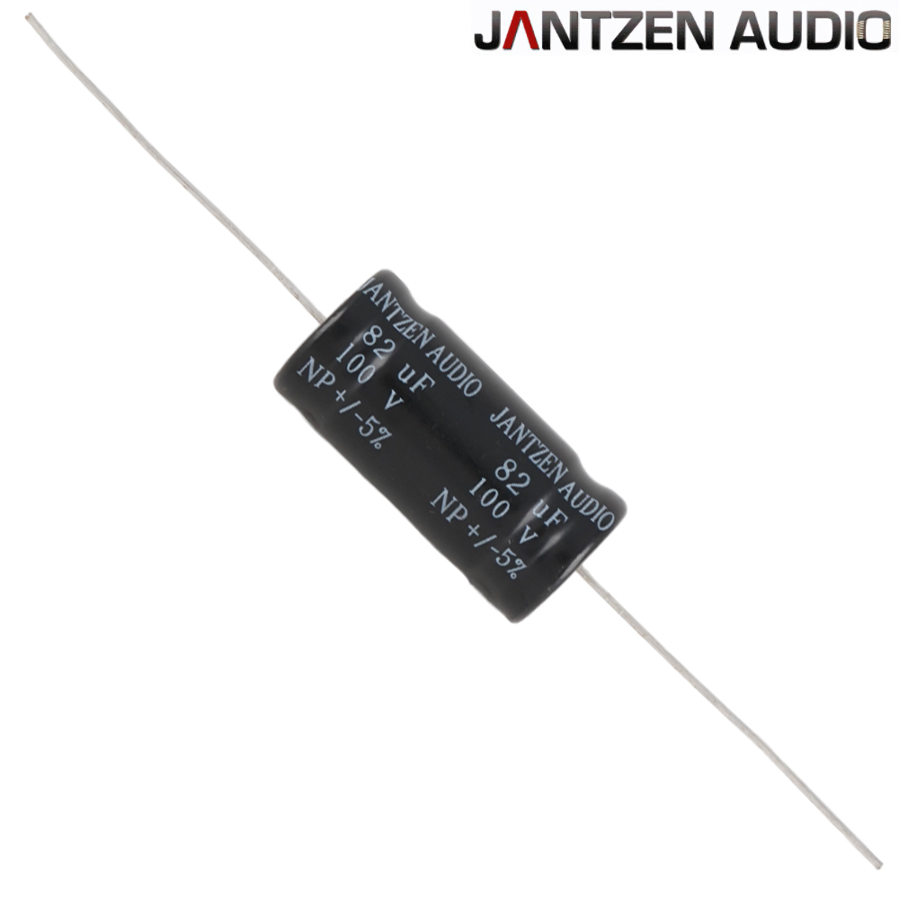 001-6168: 82uF 100Vdc Jantzen eLeCap 5% Electrolytic Bipolar Capacitor
