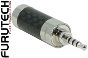 Furutech CF-7254-N1 Carbon Fibre 2.5mm (TRRS) Rhodium-plated Jack Connector