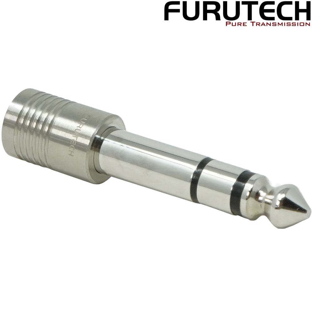 Furutech F63-S 3.5mm to 6.3mm stereo Rhodium-plated Jack Connector