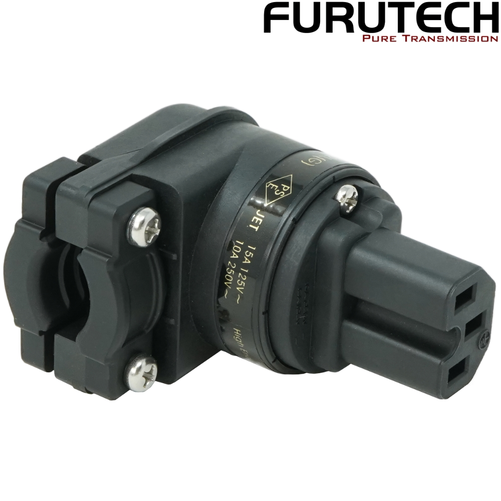 Furutech FI-12L Gold-plated angled C15 IEC Connector