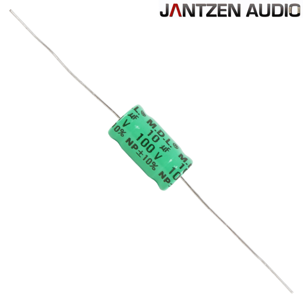 001-6035: 10uF 100Vdc Jantzen 10% Electrolytic Bipolar Capacitor