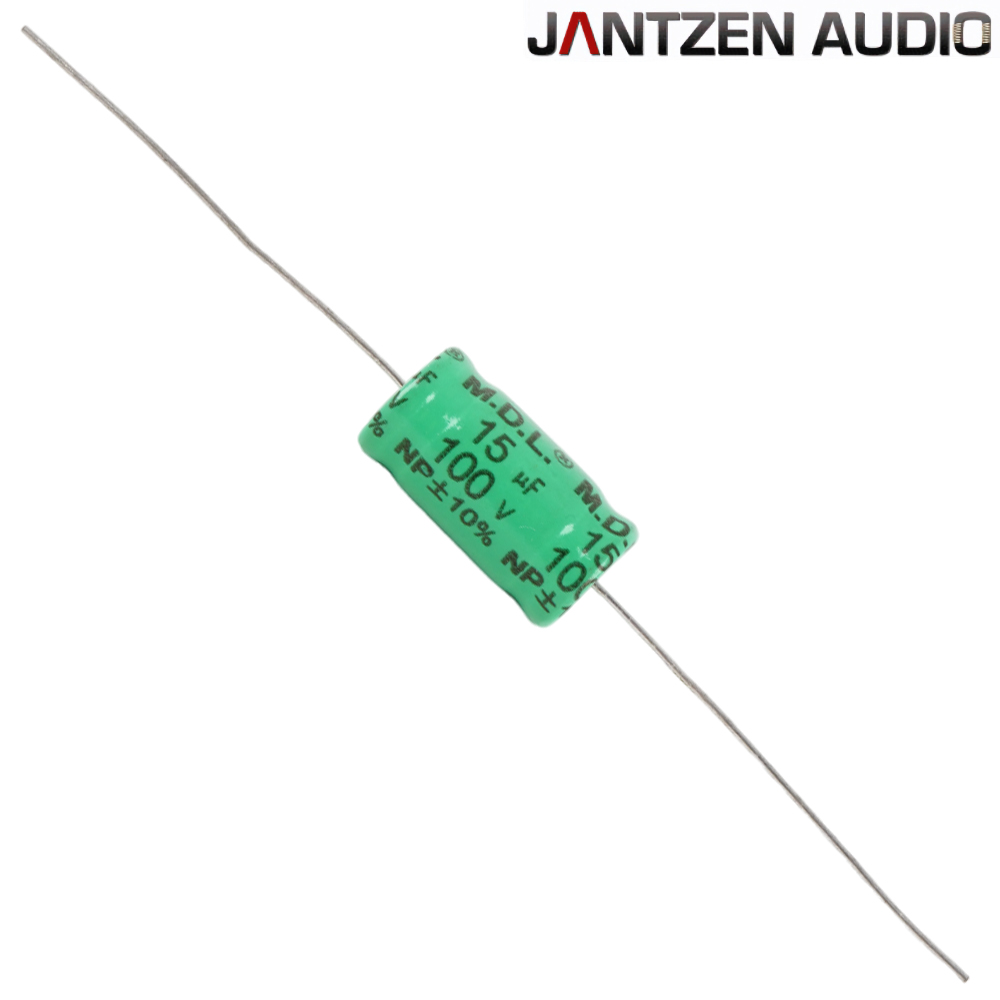 001-6041: 15uF 100Vdc Jantzen 10% Electrolytic Bipolar Capacitor