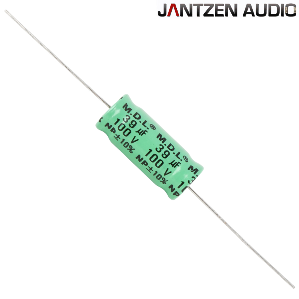 001-6059: 39uF 100Vdc Jantzen 10% Electrolytic Bipolar Capacitor