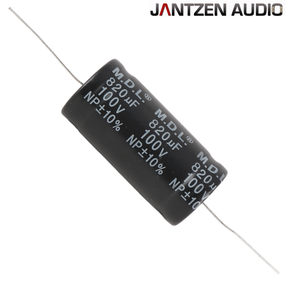 001-6097: 820uF 100Vdc Jantzen 10% Electrolytic Bipolar Capacitor