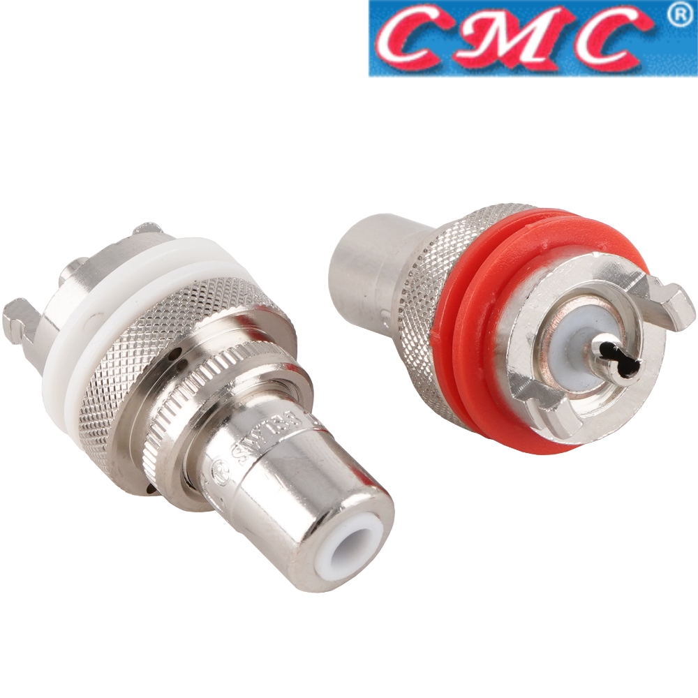 CMC-805-2.5-CUR-RH: CMC Rhodium-plated RCA sockets (pair)