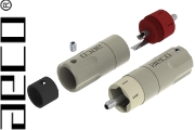 AECO ARP-4045R RCA Plugs, Tellurium Copper Rhodium-plated