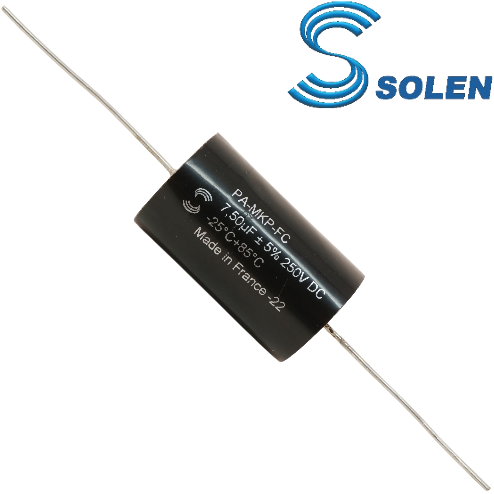 PA750: 7.5uF 250Vdc Solen PA Polypropylene Capacitor