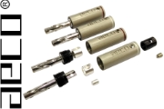 AECO ABP-1111R Banana Plugs, Tellurium Copper Rhodium-plated