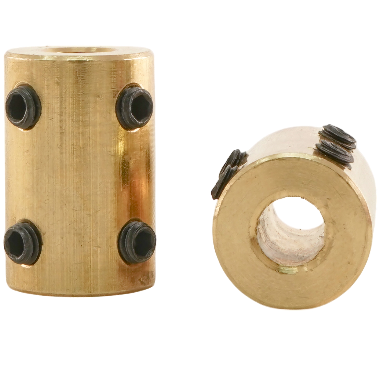 Brass Shaft Coupler, for 6mm diameter shafts