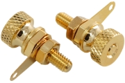 AEC BI-501GG Brass M4 Earth Post, Gold-plated