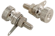 AEC BI-501NN Brass M4 Earth Post, Nickel-plated