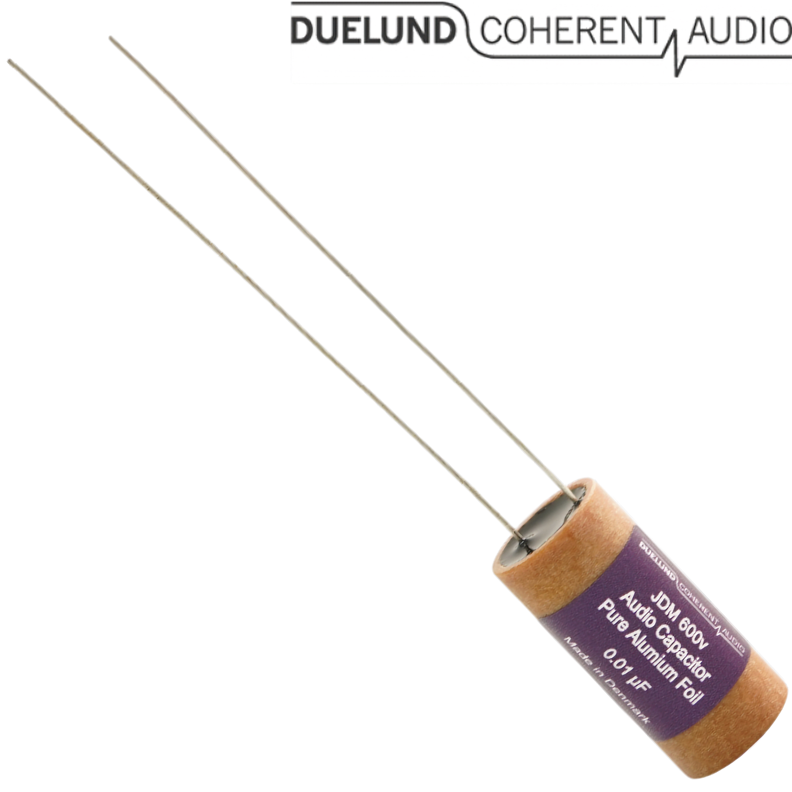 JDM-Al-010: 0.01uF 600Vdc Duelund JDM Aluminium Foil Capacitor