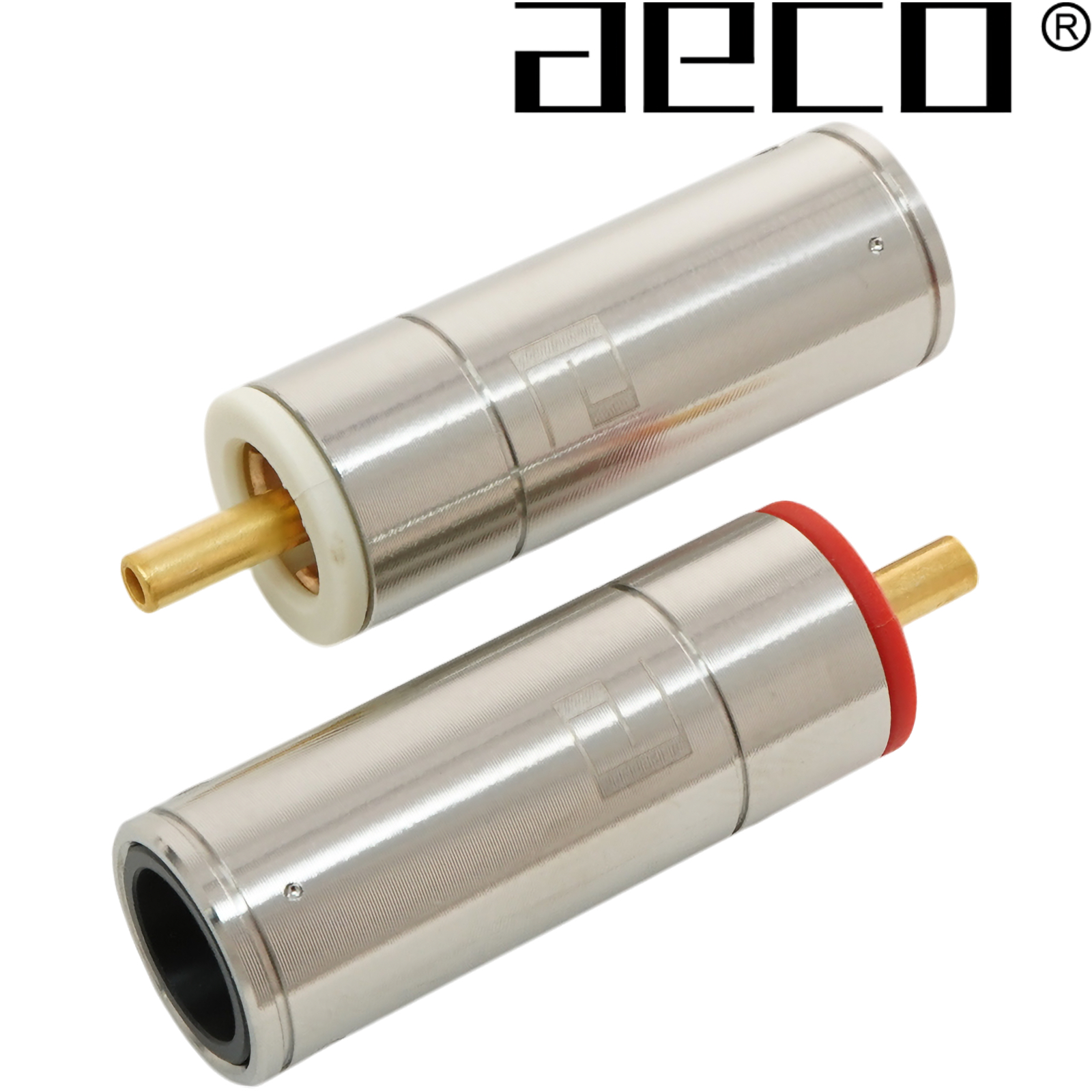 ARP-1512G: AECO RCA Plugs, Tellurium Copper, Gold-plated (2 pairs)