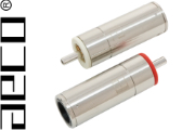 AECO ARP-1512R RCA Plugs, Tellurium Copper, Rhodium-plated 