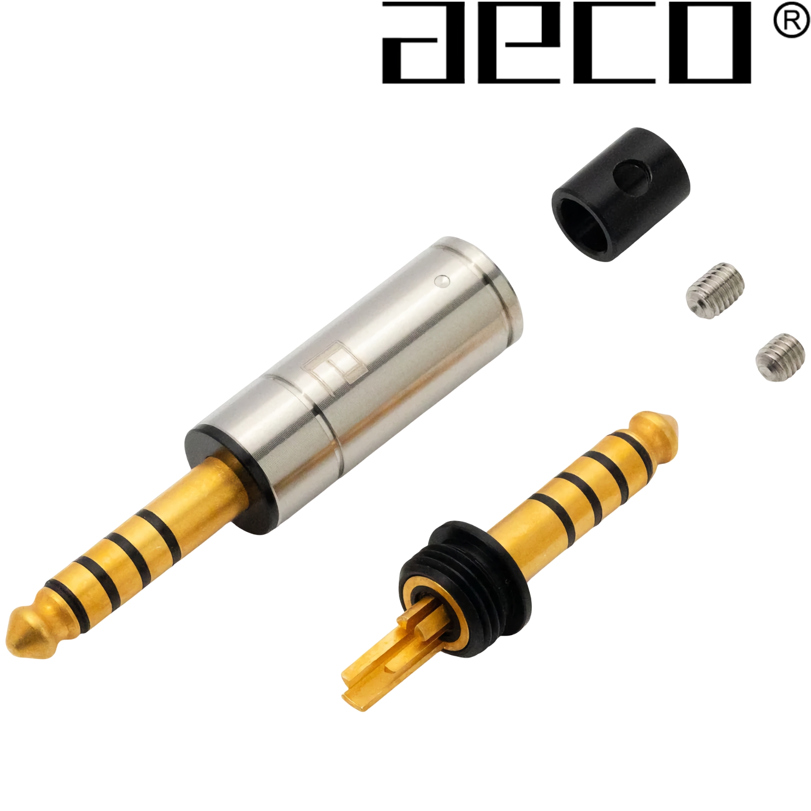 AT4-1812G: AECO 4.4mm 5 pole TRS Jack, Tellurium Copper, Gold-plated (1 off)