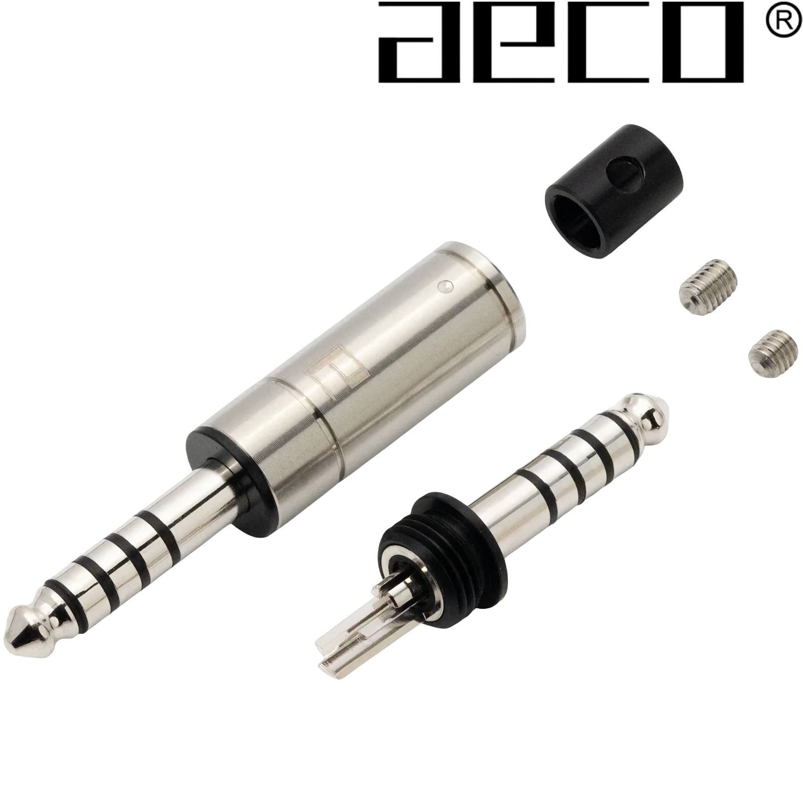AT4-1812R: AECO 4.4mm 5 pole TRS Jack, Tellurium Copper, Rhodium-plated (1 off)