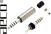 AECO AT4-1812S 4.4mm 5 pole TRS Jack, Tellurium Copper, Silver-plated
