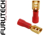 Furutech F118 5.2mm Insulated Push-on Terminals, Gold-plated