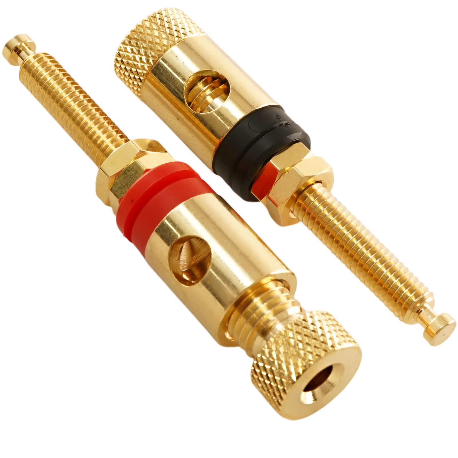 AEC BI-103GGINS Long Slimline, Insulated, Gold-plated Brass Binding Post (pair)