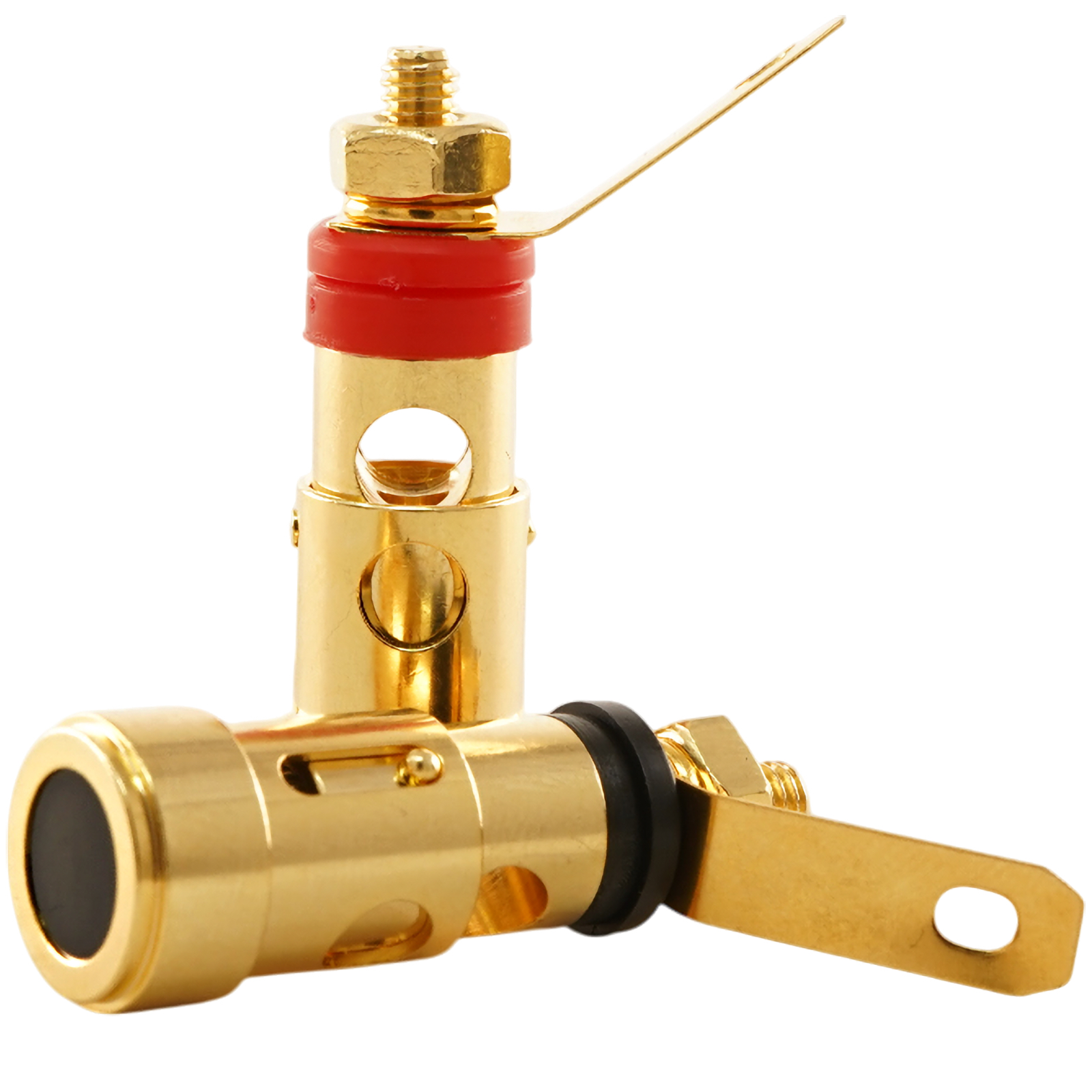 AEC PT-106GGINS Gold-plated insulated brass, Push terminal, binding posts (pair)