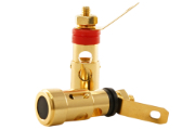 AEC PT-106GGINS Gold-plated insulated brass, Push terminal, binding posts (pair)