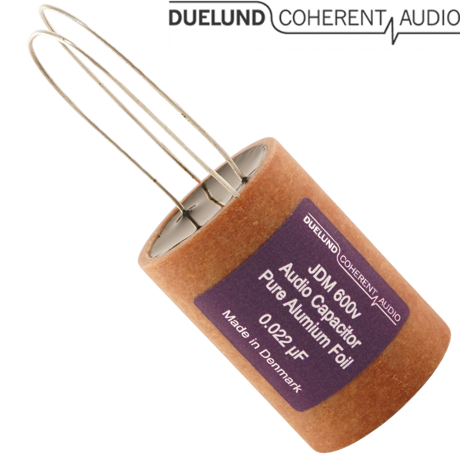 JDM-Al-020: 0.022uF 600Vdc Duelund JDM Aluminium Foil Capacitor
