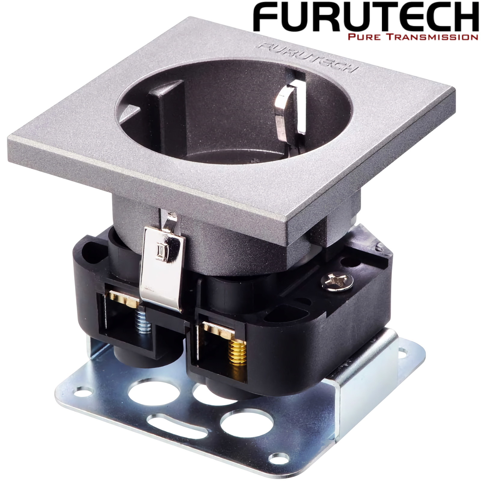 FT-SDS NCF(R): Furutech FT-SDS NCF Rhodium-plated High Performance Schuko Wall Socket