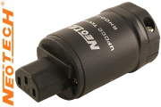 Neotech NC-P303RH, UP-OCC IEC plug, Rhodium-plated, Cryo Treatment