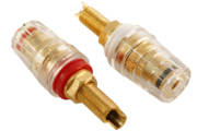 SPK-GLD-L: Long Gold-plated Speaker Terminals (pair)
