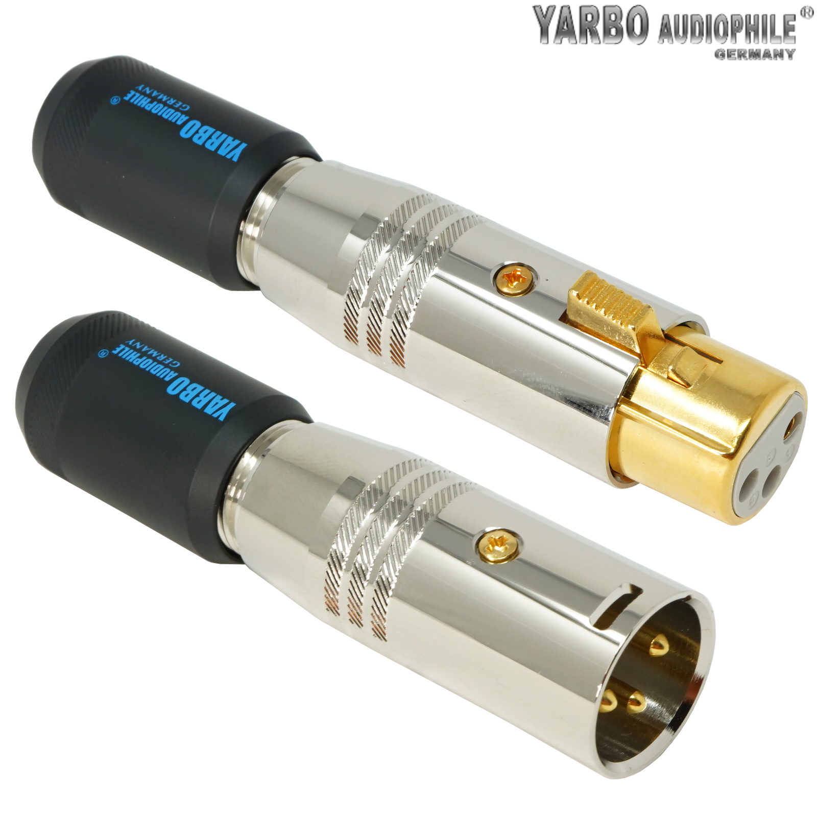Yarbo XLR900A male & female XLR plugs, Gold-plated