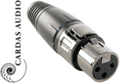 Cardas CE F XLR female XLR plug