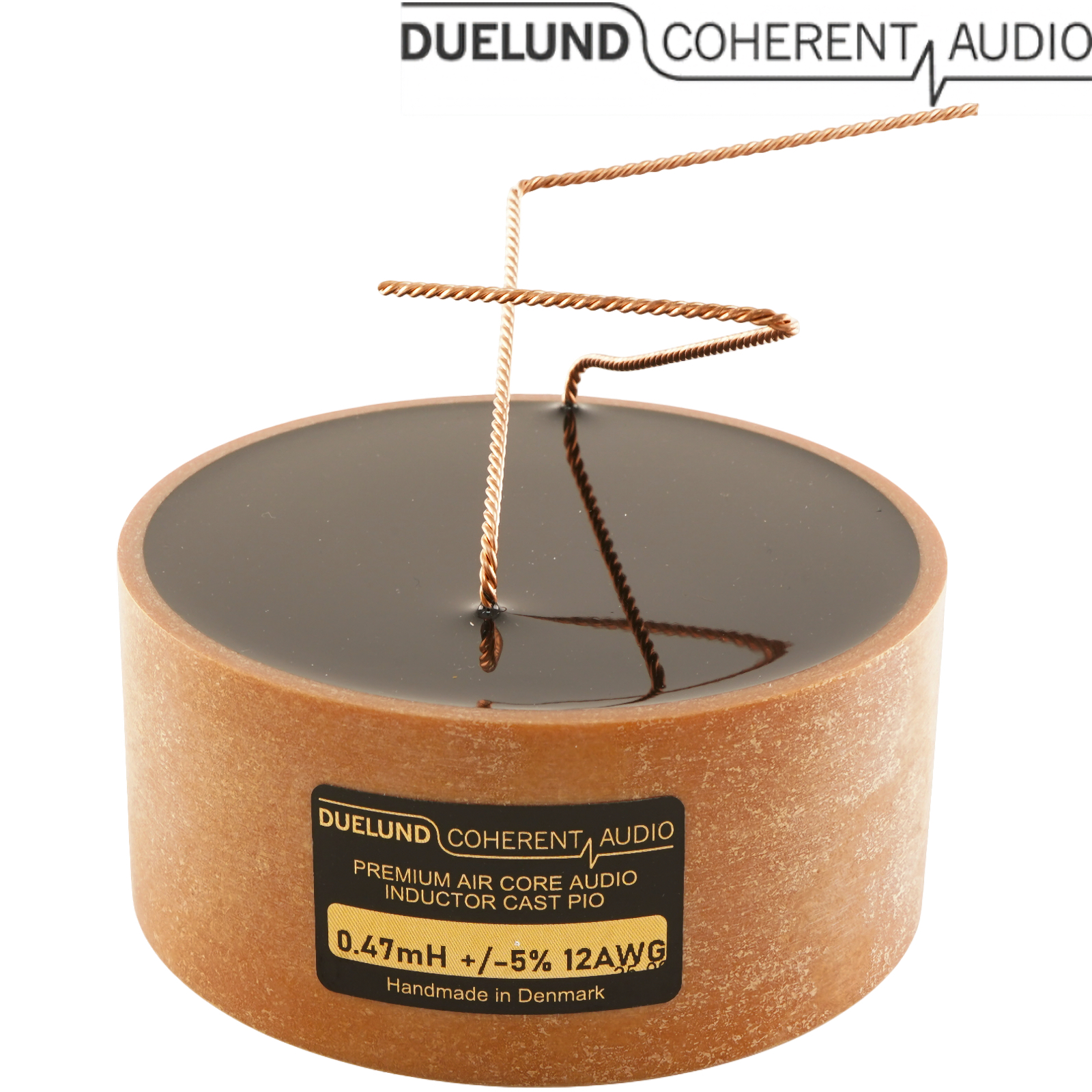 0.47mH Duelund CAST Wax PIO Pure Copper foil coil, 12AWG