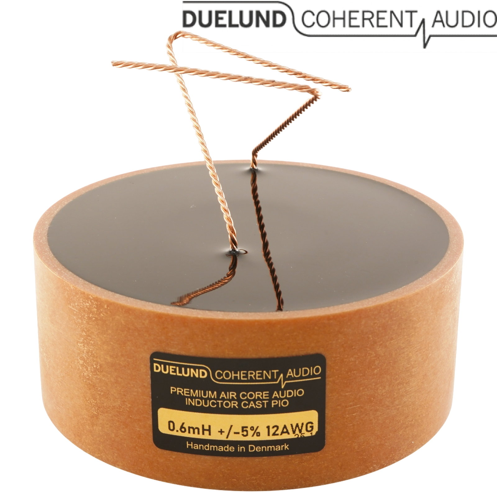 0.6mH Duelund CAST Wax PIO Pure Copper foil coil, 12AWG