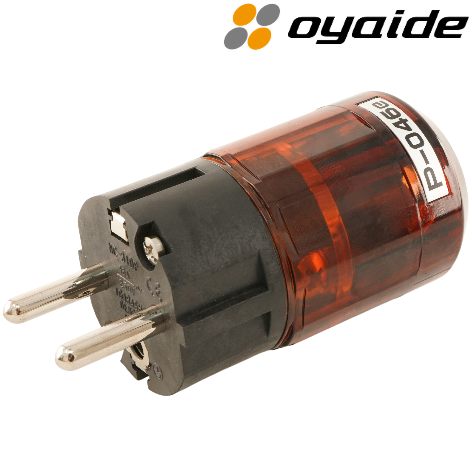 Oyaide P-046e Palladium/Gold-plated Schuko plug