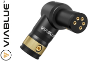 Viablue 5 Pin DIN SME Tonearm Plug, 90 degrees