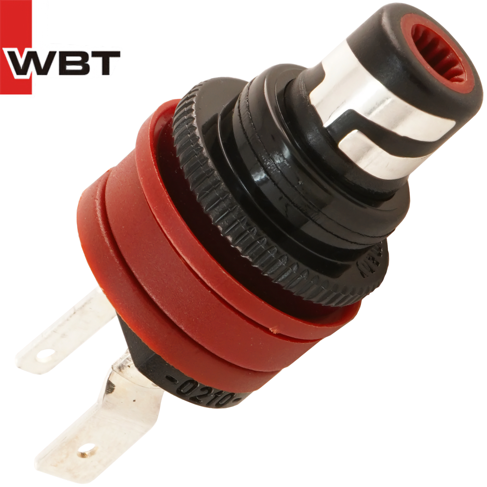 WBT-0210 Ag: nextgen RCA socket (Red)