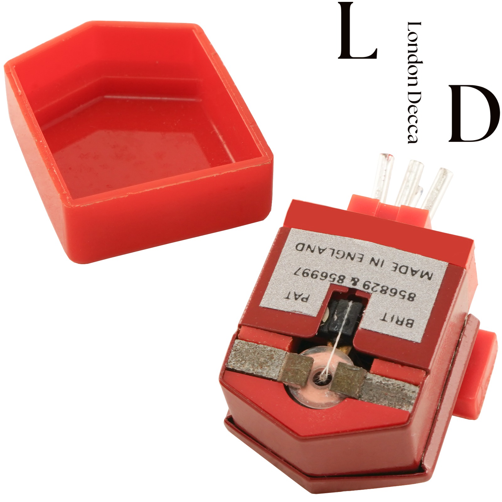 London Decca Maroon Type II Stereo Cartridge