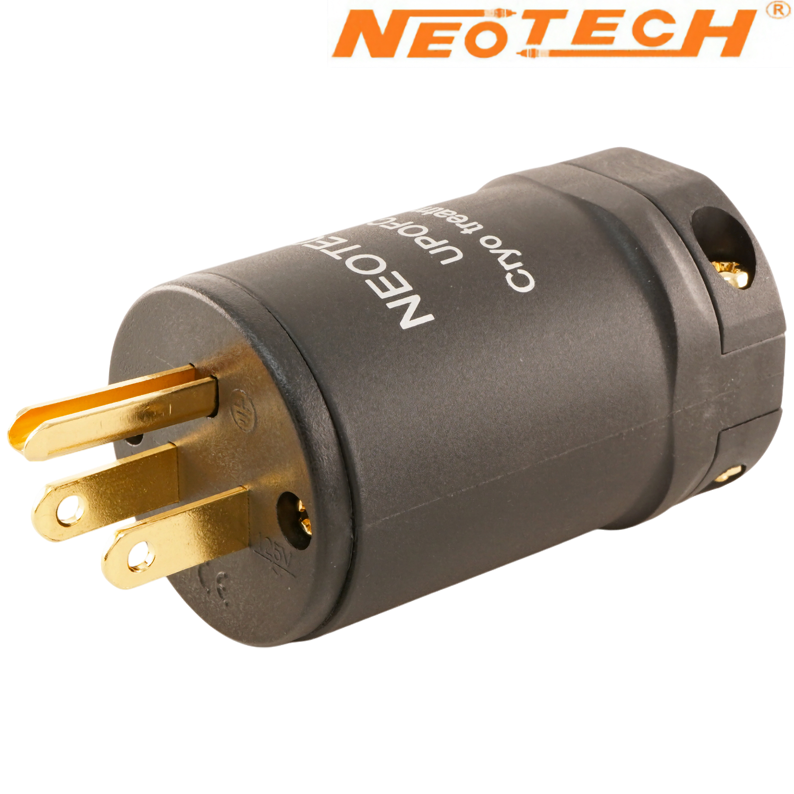 Neotech NC-P513 UP-OFC pure copper US Mains plug, Cryo'ed, Gold-plated