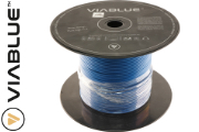 Viablue X-40 single conductor multistrand OFC Copper wire, Silver-plated, blue