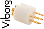 Viborg LP107G 5 Pin DIN Male plug Pure Copper, Gold-plated